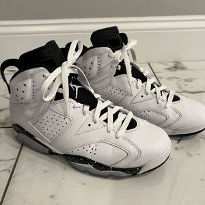 Nike Air Jordan 6 Retro White and Black Mens Size 8.5
